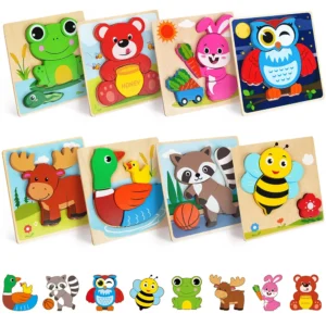 Wooden Animal Puzzle Set