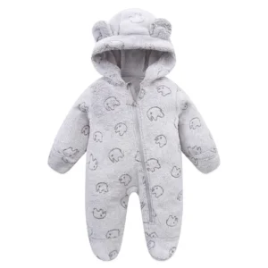 Cozy Winter Baby Romper